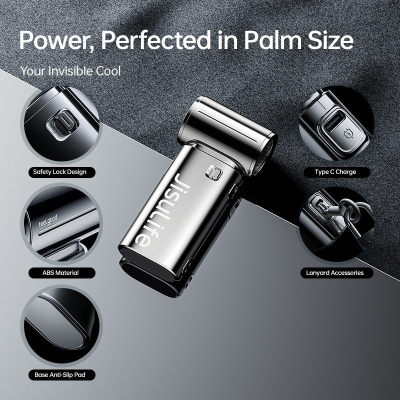 【New】JisuLife Mini Jet Fan Life9S Chrome (5000mAh)