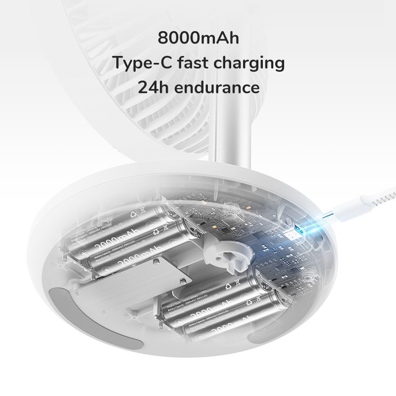 JisuLife Extendable Table Fan Life7 Plus (8000mAh) FA13P