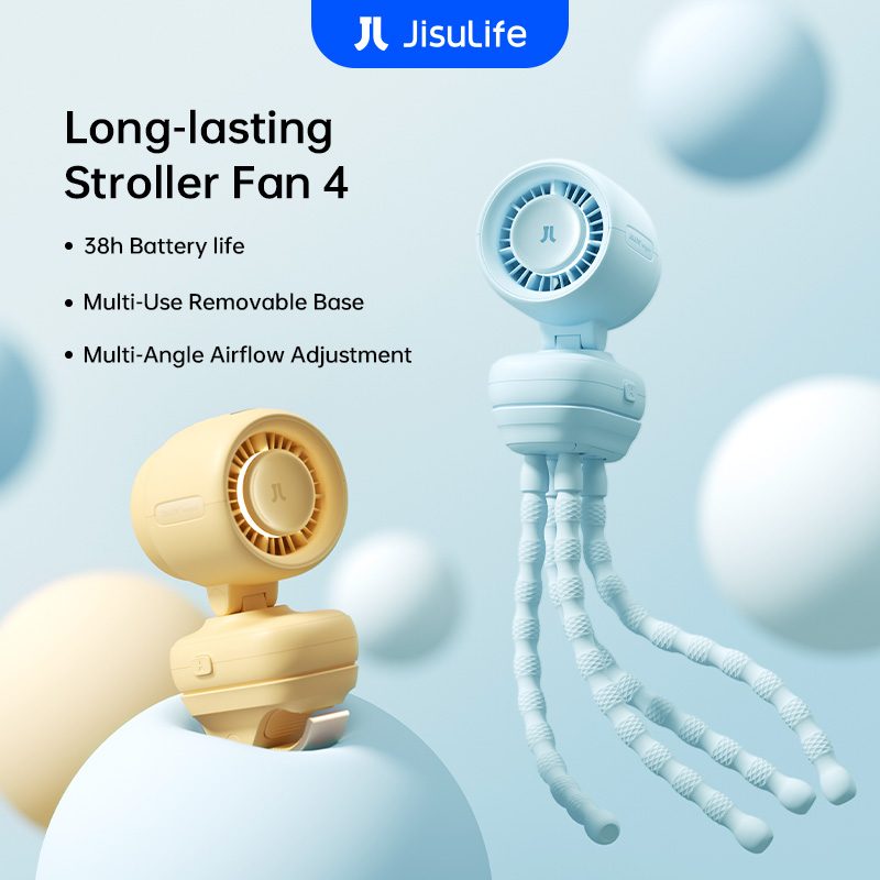 JisuLife Stroller Fan 4 Clip / Octopus Fan (5000mAh)