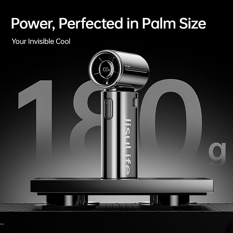 【New】JisuLife Mini Jet Fan Life9S Chrome (5000mAh)