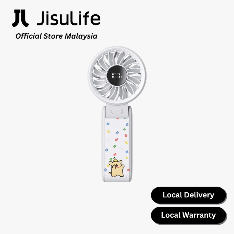 [JisuLife x Maltese] Life7 Handheld Fan Grey Limited Edition (5000mAh) 