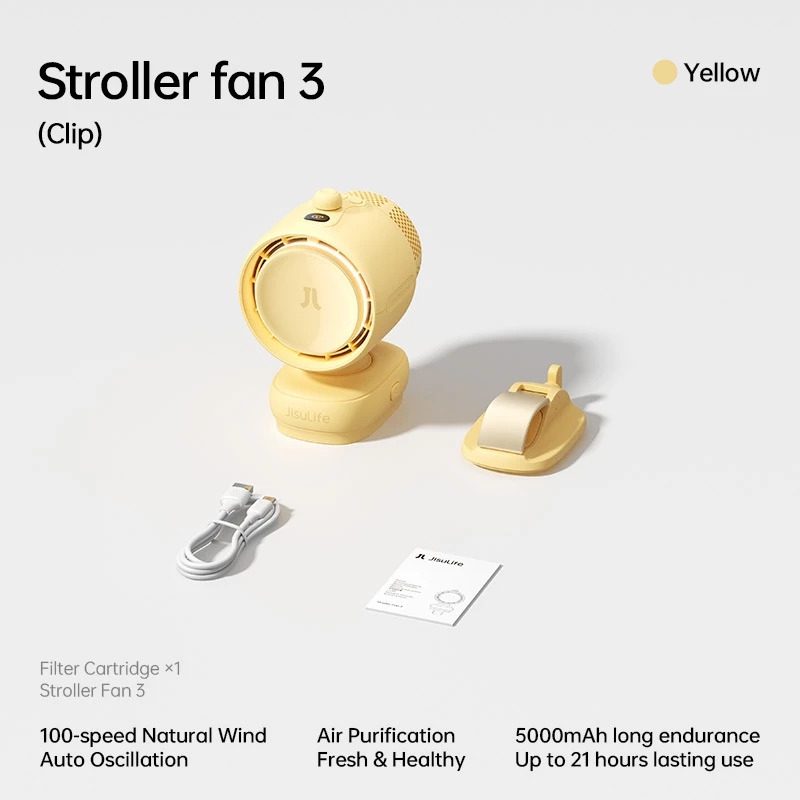 Color: Clip Fan (Yellow)
