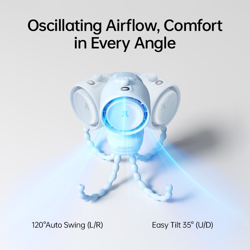 JisuLife Stroller Fan3 Air Purifying Fan (5000mAh) Clip/Octopus