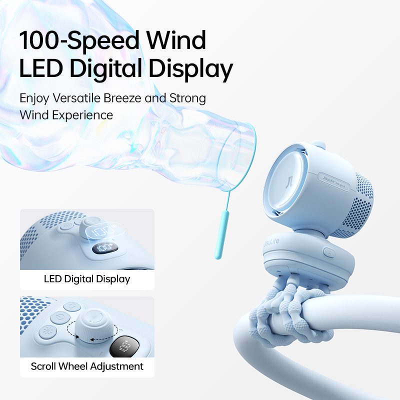 JisuLife Stroller Fan3 Air Purifying Fan (5000mAh) Clip/Octopus