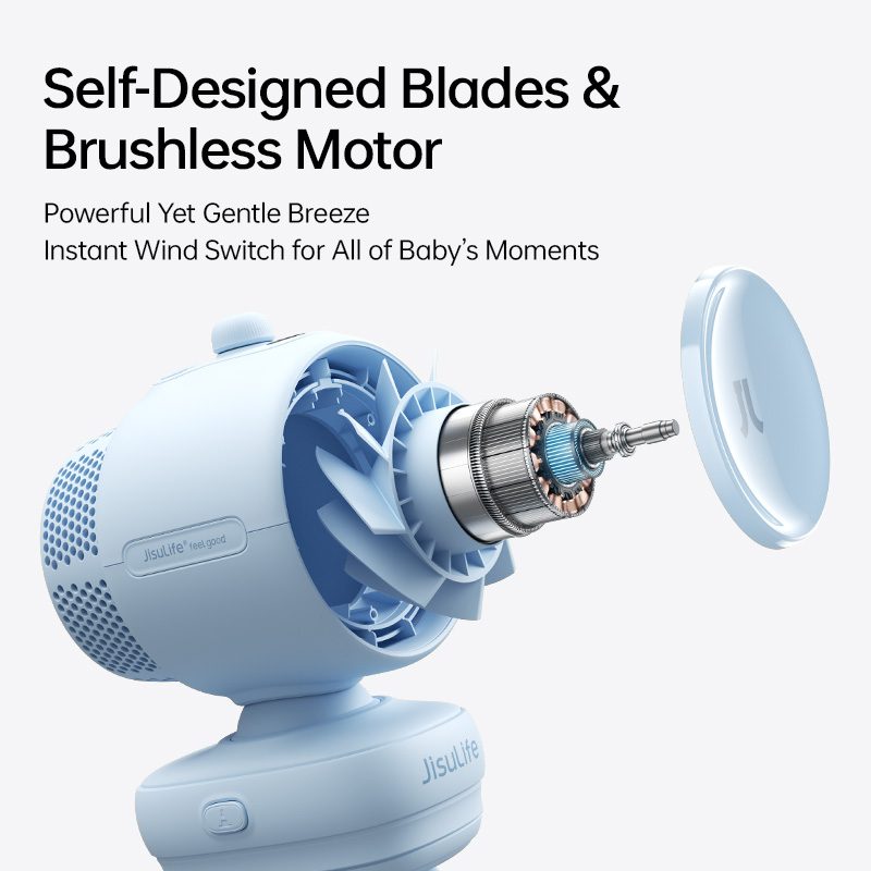 JisuLife Stroller Fan3 Air Purifying Fan (5000mAh) Clip/Octopus