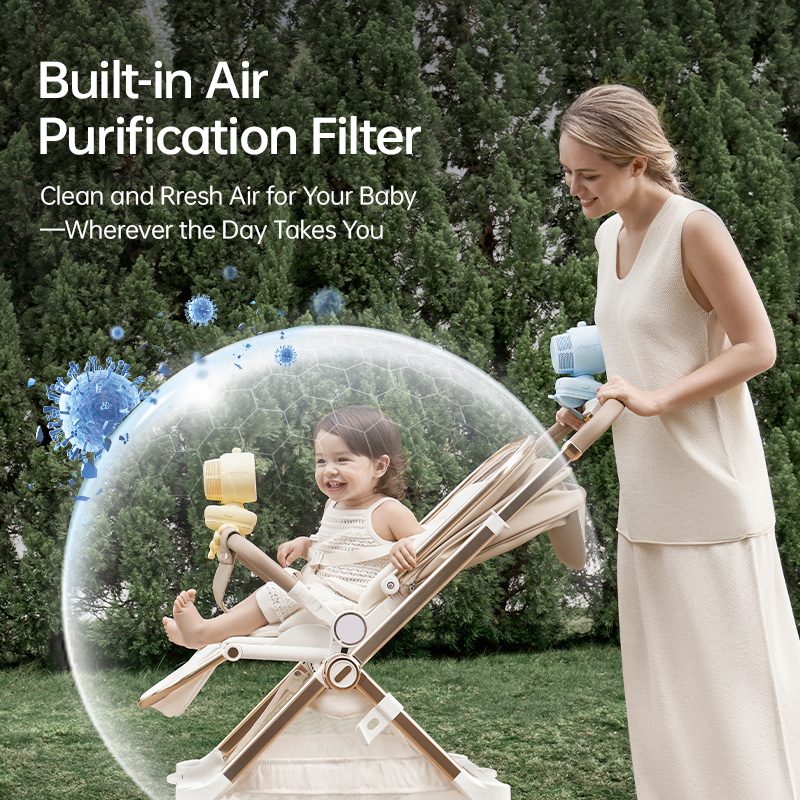 JisuLife Stroller Fan3 Air Purifying Fan (5000mAh) Clip/Octopus