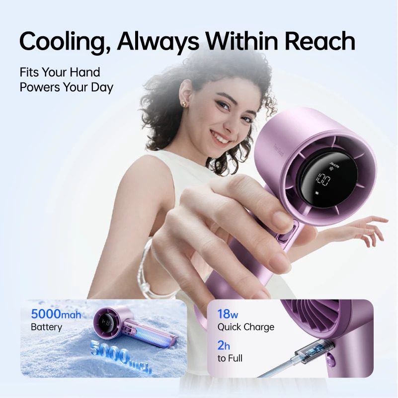 【New】JisuLife Handheld Fan Pro1S (5000mAh)