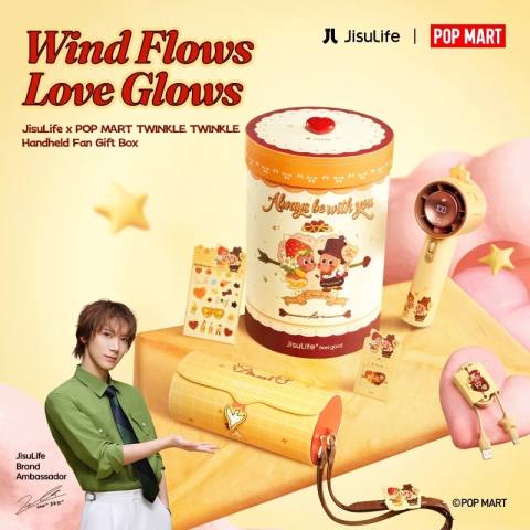JisuLife x POP MART TWINKLE TWINKLE Handheld Fan Pro1S Gift Set