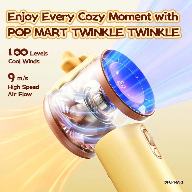 JisuLife x POP MART TWINKLE TWINKLE Handheld Fan Pro1S Gift Set