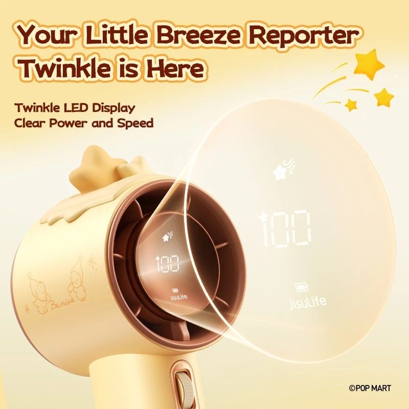 JisuLife x POP MART TWINKLE TWINKLE Handheld Fan Pro1S Gift Set